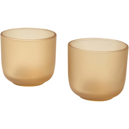 Set di 2 bicchieri in vetro con finitura opaca da 200 ml Male