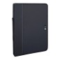 Portablocco Niji City Time Porter con 4 anelli e manico, formato A4 in tessuto tecnico nero - 249-N Portablocco Niji City Time Porter con 4 anelli e manico, formato A4 in tessuto tecnico nero - 249-N