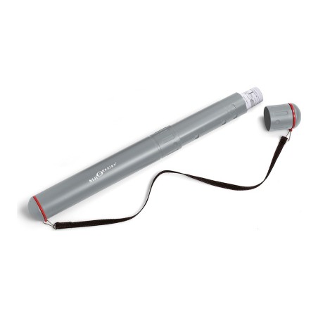 Tubo portadisegni estensibile Lebez con tracolla, da 57 a 90 cm, diametro 7,5 cm - 3059