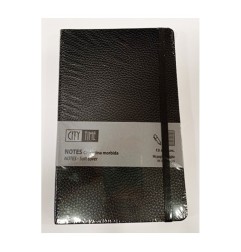 Notes Niji City Time nero 13x21 cm con elastico - 62011