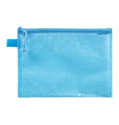 Busta portadocumenti Lebez 39x27 cm in rete con chiusura zip - 3013