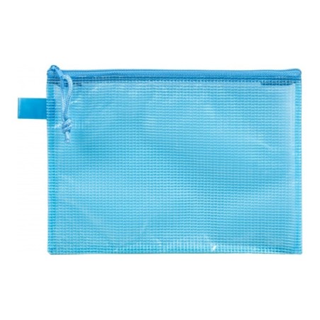 Busta portadocumenti Lebez 39x27 cm in rete con chiusura zip - 3013