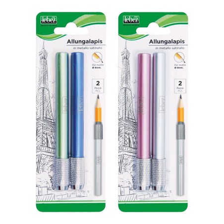 Allungalapis Lebez in metallo satinato, blister da 2 pezzi - 81634