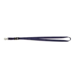 Cordoncino porta badge Lebez con clip, colore blu, confezione da 50 pezzi - 31-095-BL