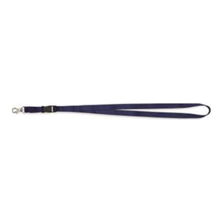 Cordoncino porta badge Lebez con clip, colore blu, confezione da 50 pezzi - 31-095-BL