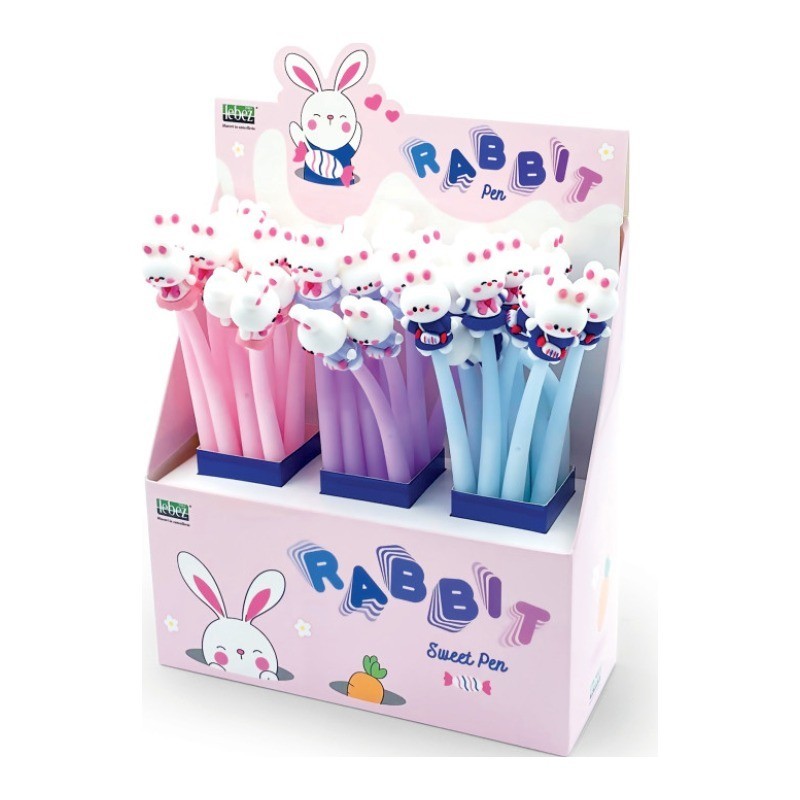 Penna flexi Lebez Rabbit, espositore da 36 pezzi - 81493 Penna flexi Lebez Rabbit, espositore da 36 pezzi - 81493