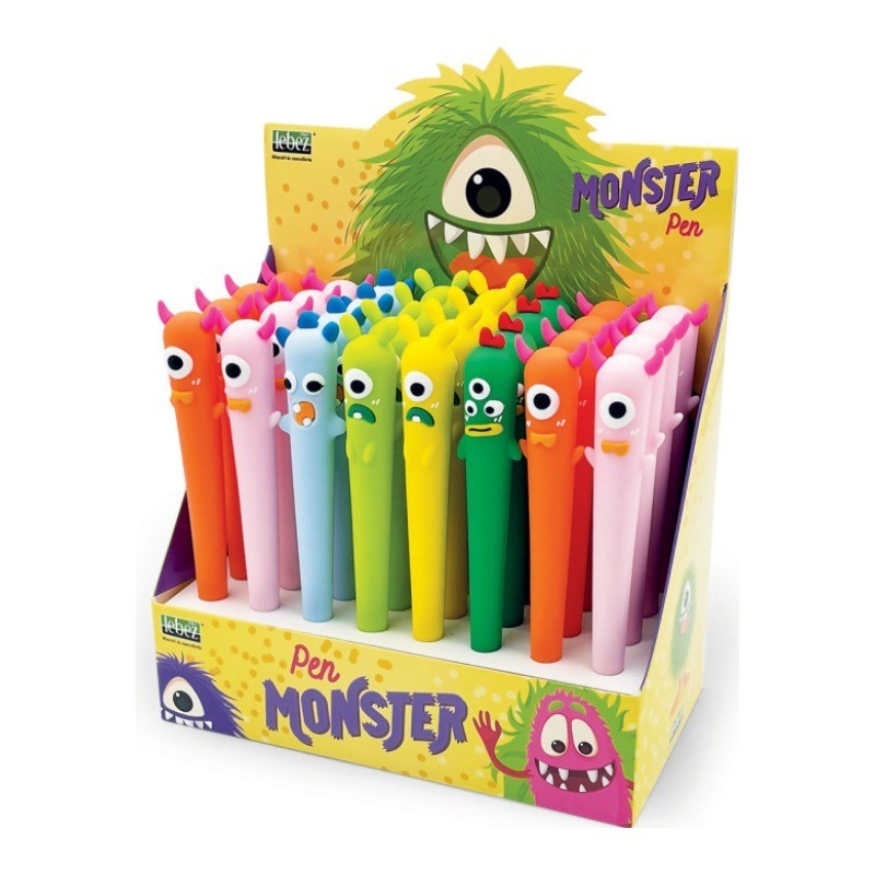 Penna Lebez Monsters, espositore da 32 pezzi - 81500 Penna Lebez Monsters, espositore da 32 pezzi - 81500