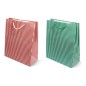 Shopper regalo Niji a righe kraft 17,8x23x9,8 cm, confezione da 20 pezzi - 4332