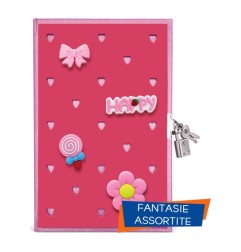 Diario 80 pagine Lebez Joy Pins, espositore da 6 pezzi - 81825