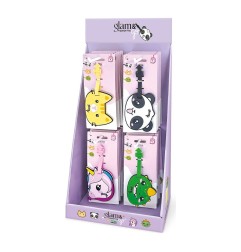 Targhetta segnabagagli Lebez Glam & Go in silicone sagomato - 82137