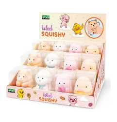 Squishy Lebez Velvet in vellutino, scatola appendibile - 82130