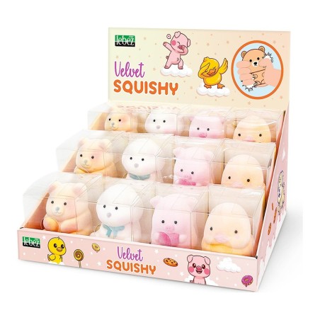 Squishy Lebez Velvet in vellutino, scatola appendibile - 82130