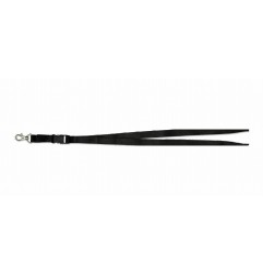 Cordoncino porta badge Lebez con clip, colore nero, confezione da 50 pezzi - 31-095-N