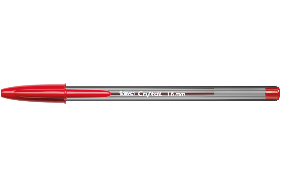 BIC CRISTAL LARGE Set da 50 pz di penne a Biro di colore Rosso 951625