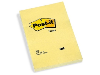 3M 6 pezzi Post-it colore giallo 102x152