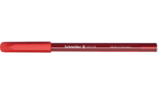 10 pz Penna Biro Vizz M Schneider colore rosso 102202