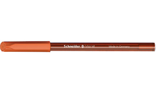 10 pz Penna Biro Vizz M Schneider colore arancio 102206