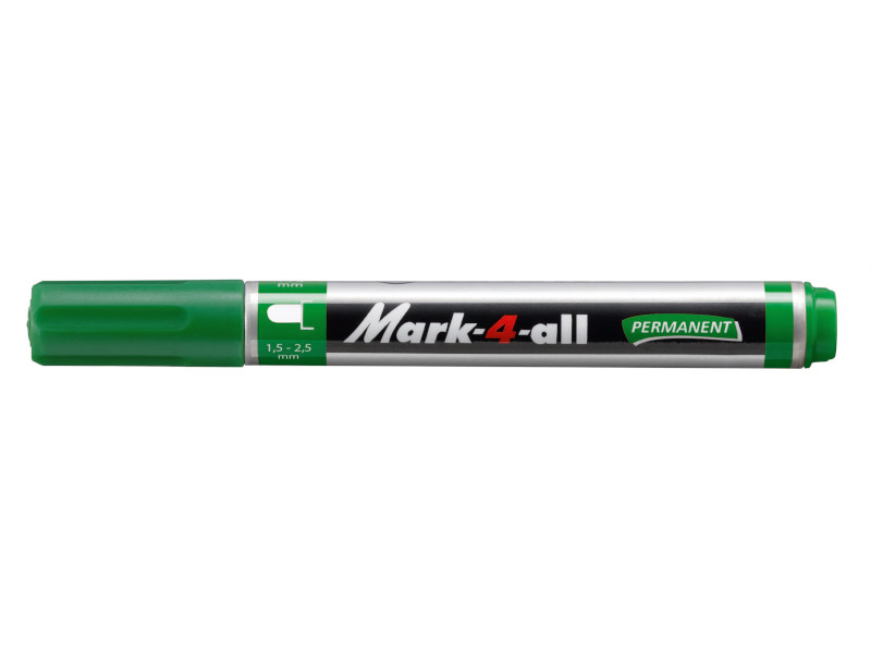 10 pz Pennarello Marker Stabilo Mark 4 All verde punta tonda 651/36
