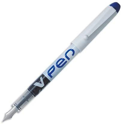 PILOT Penna Stilografica Stilo V-PEN Usa e Getta Blu Fusto Bianco 12 Pz  007621