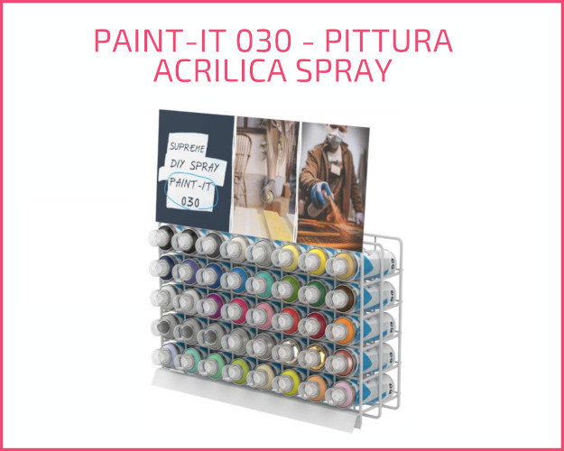 Display 40 spray acrilico 200ml paint-it 030 in 36 colori 790026