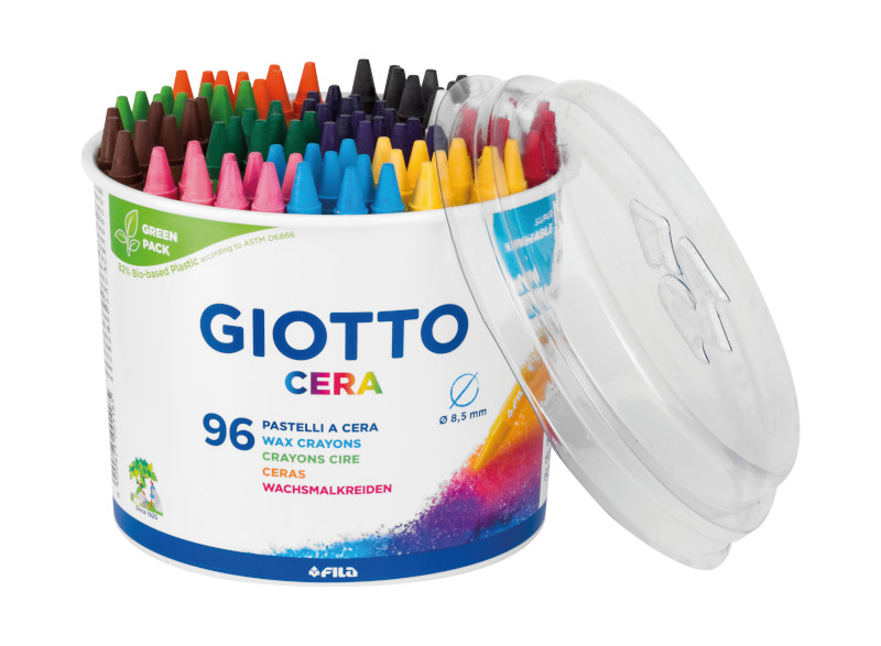 Colori Pastelli A Cera Giotto Fila 12Pz Ø 8 - Kartoflak
