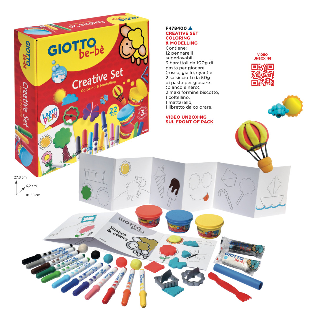 GIOTTO BE-BE' CREATIVE SET COLORING & MODELLING 4784