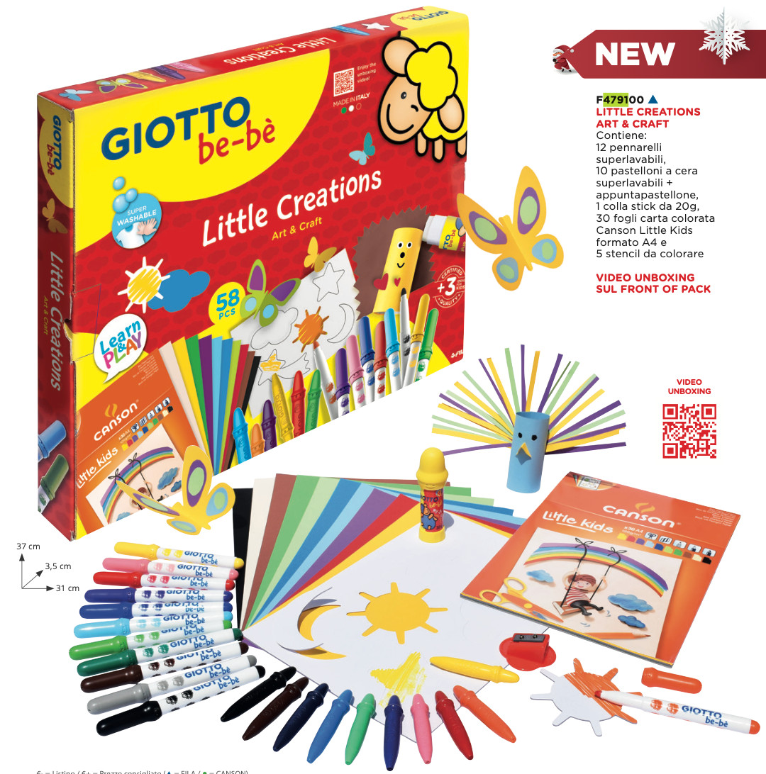 GIOTTO BE-BE' LITTLE CREATIONS ART & CRAFT 4791