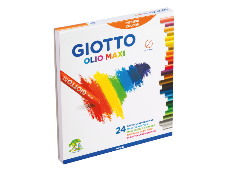 FILA 24 pezzi Pastelli ad olio maxi Giotto colori assortiti 2931