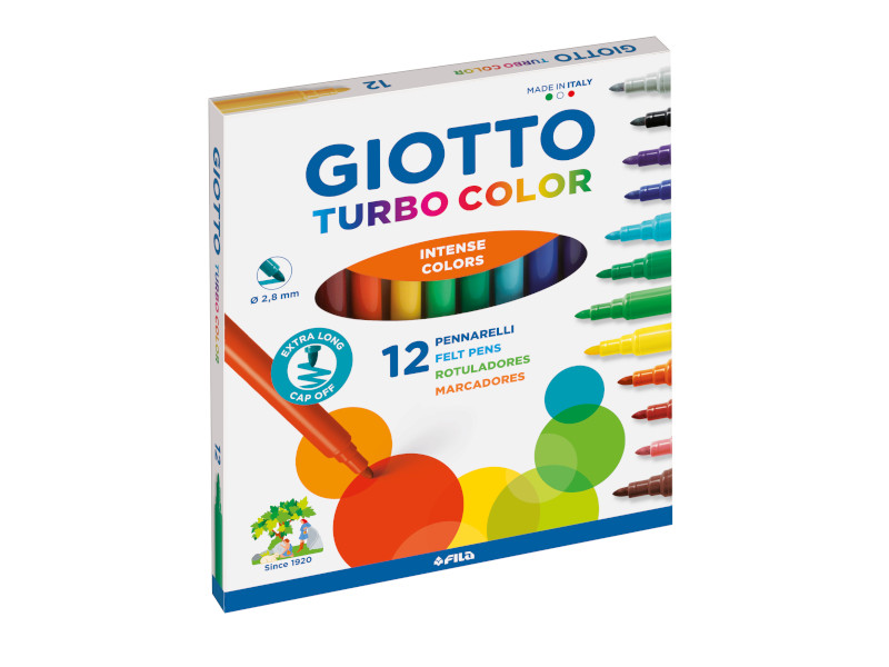 FILA Giotto Turbo Color Pennarelli a Spirito Inchiostro Lavabile