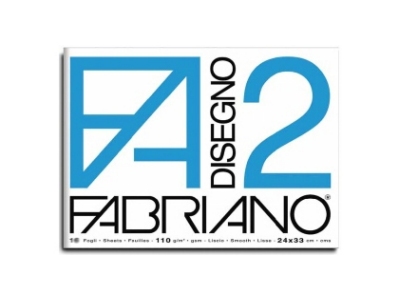Album da disegno Fabriano ruvido F2 24x33 10 Fogli