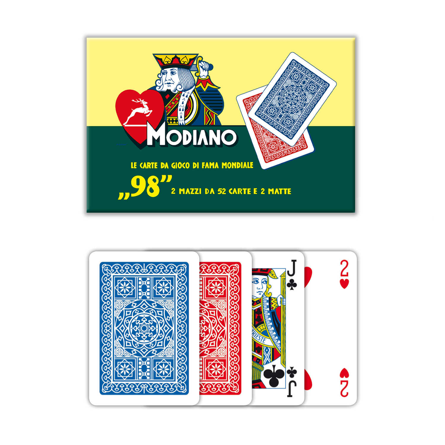 Mazzo con 108 carte da Ramino Modiano 63x88 cm  300254