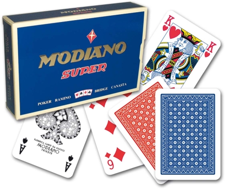 Mazzo con 108 carte da Ramino Modiano Super 63x88 cm 