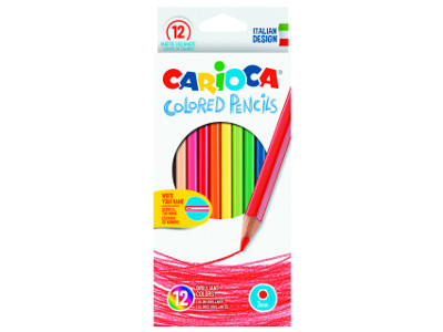 12 pz Pastelli Carioca colorati colori assortiti 40380