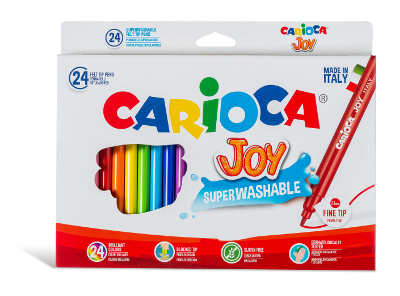 24 pz Pennarelli Carioca Joy colori assortiti 40615