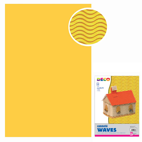 CANNETE 50X70 WAVES GIALLO-10pz2208/2