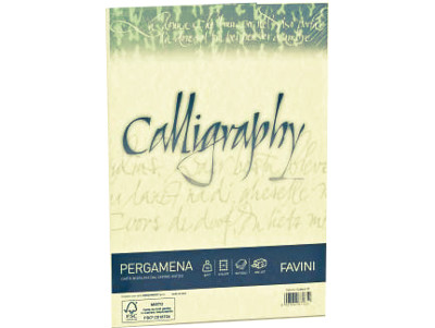 FAVINI Carta pergamena A3 colore crema Calligraphy 190GR 250pz A692253