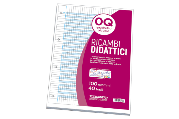 BLASETTI Ricambi didattici Per Quaderni - A4 - Righe Q  100 gr 7435