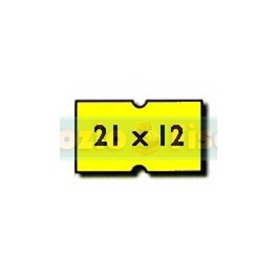 ROTOLIFICIO PUGLIESE Etichette rettangolari prezzatrice giallo fluo 21x12 2112FG